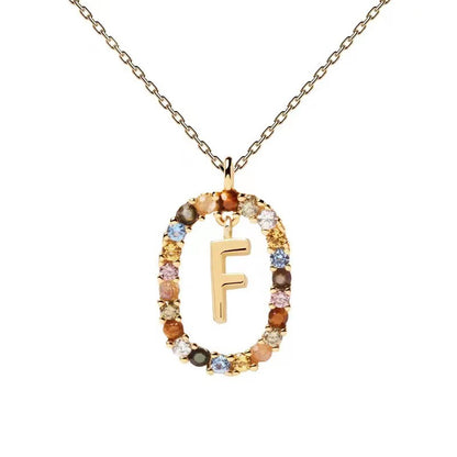 Personalized Gemstone Initial Necklace A Symbol of Uniqueness