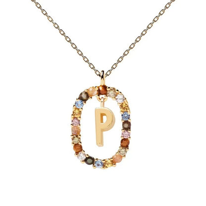 Personalized Gemstone Initial Necklace A Symbol of Uniqueness