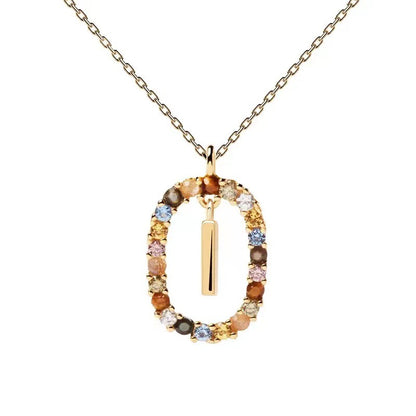 Personalized Gemstone Initial Necklace A Symbol of Uniqueness