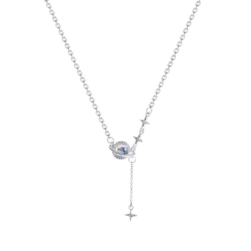 Celestial Planet Drop Necklace