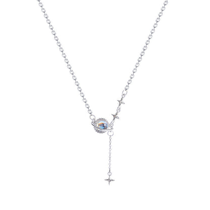 Celestial Planet Drop Necklace