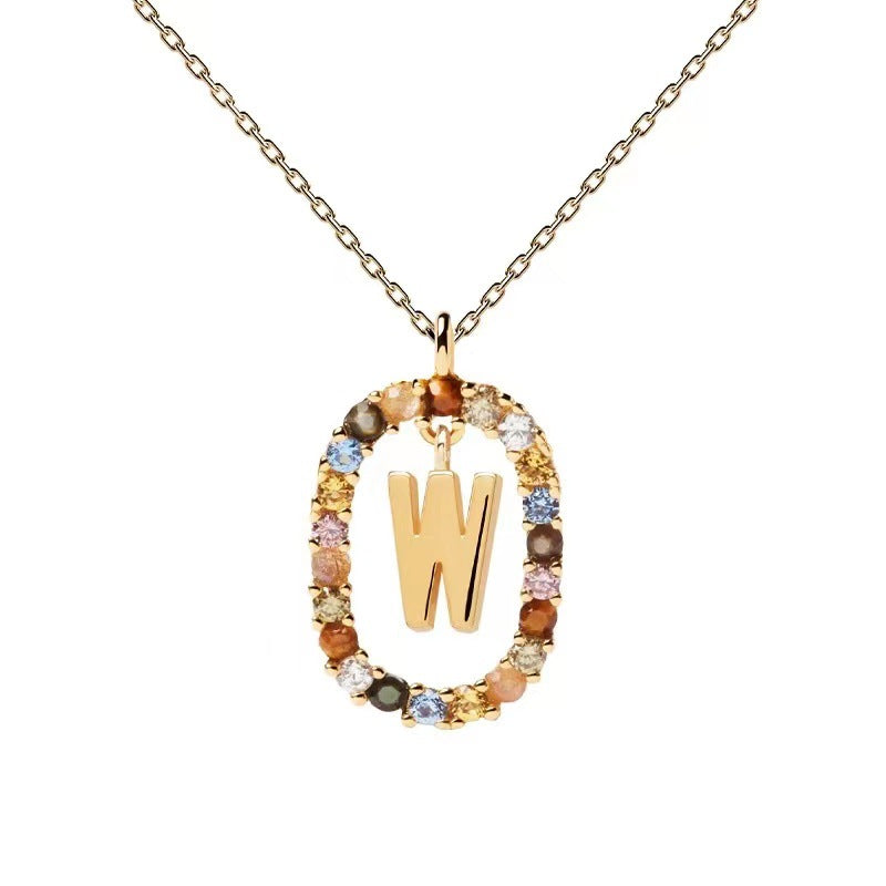 Personalized Gemstone Initial Necklace A Symbol of Uniqueness