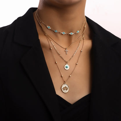 Boho - Chic Layered Gold Necklaces