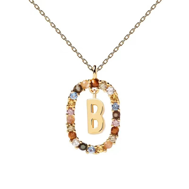 Personalized Gemstone Initial Necklace A Symbol of Uniqueness