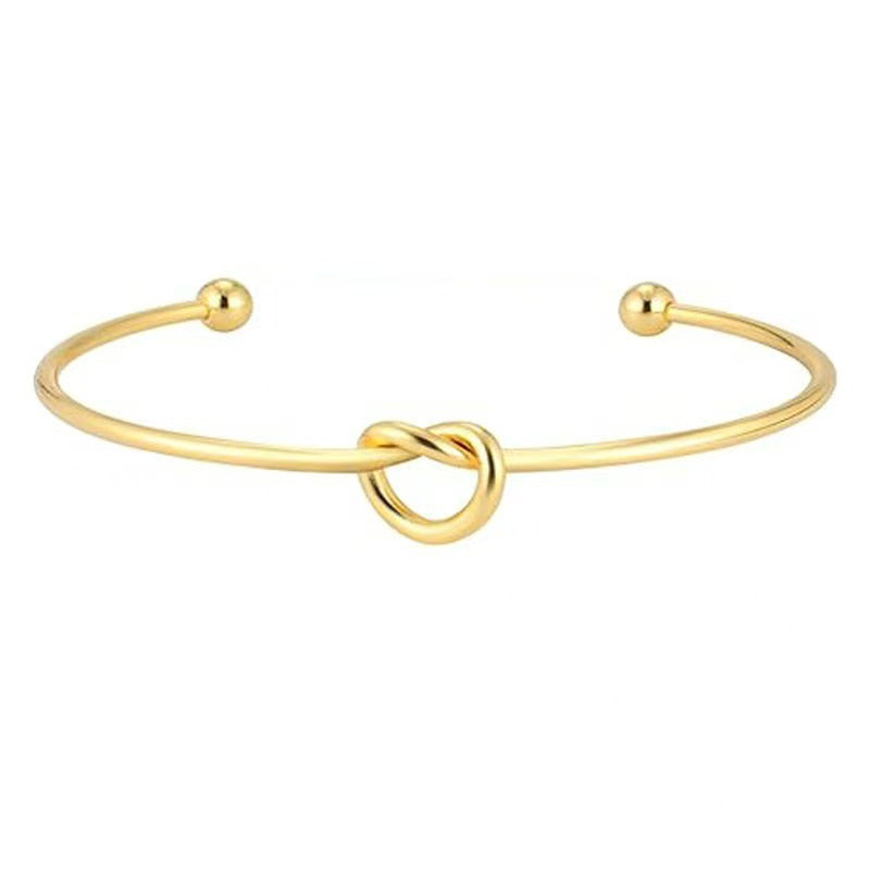 Layered Knot Cuff Bracelets: A Symphony of Shimmer