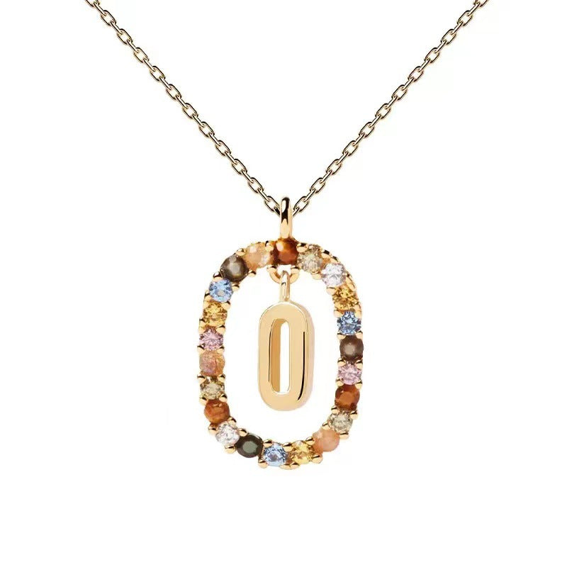 Personalized Gemstone Initial Necklace A Symbol of Uniqueness