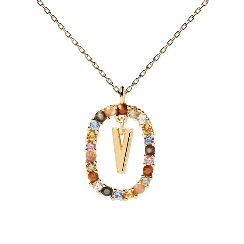 Personalized Gemstone Initial Necklace A Symbol of Uniqueness