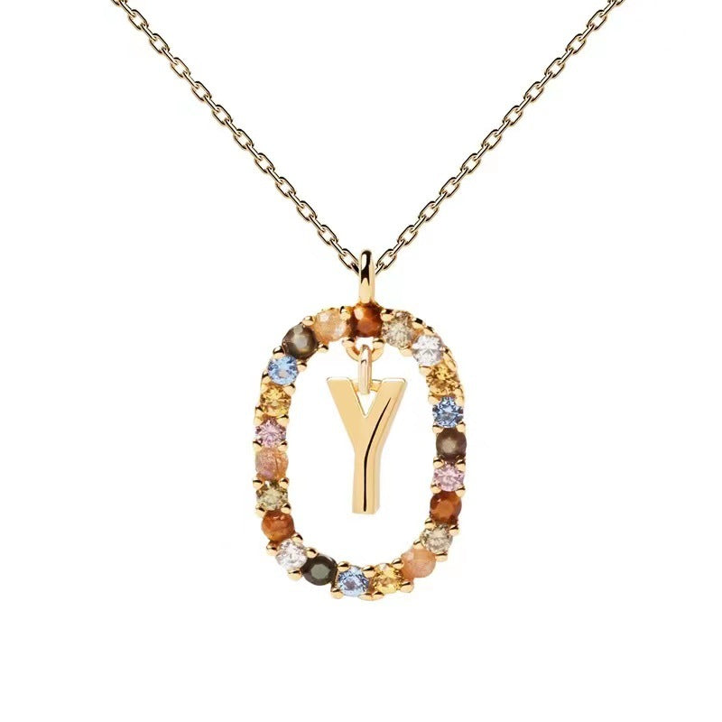 Personalized Gemstone Initial Necklace A Symbol of Uniqueness