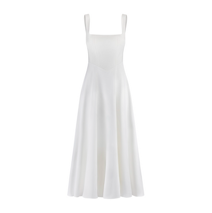 Muse Low Waist Square Neck Midi Dress(BUY 2 FREE SHIPPING)