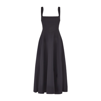 Muse Low Waist Square Neck Midi Dress(BUY 2 FREE SHIPPING)