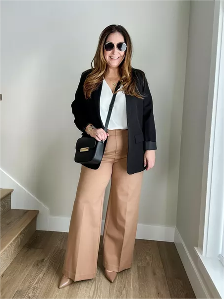 Tummy Control Button Wide Leg Pant(BUY 2 FREE SHIPPING)