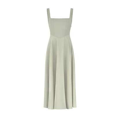 Muse Low Waist Square Neck Midi Dress(BUY 2 FREE SHIPPING)