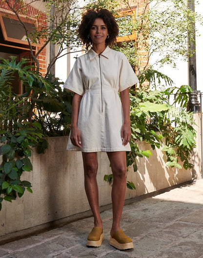 Utility Cinched Zip Dress (Buy 2 Free Shipping)