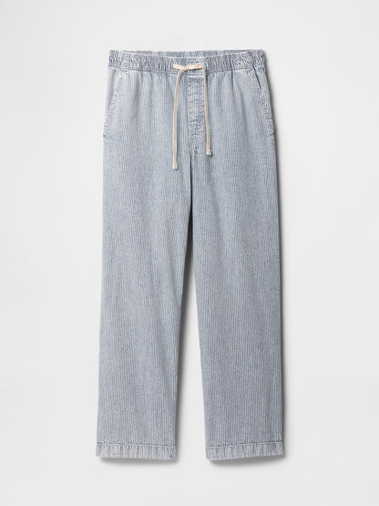 High Rise Seamed Wide-Leg Pull-On Jeans(BUY 2 FREE SHIPPING)