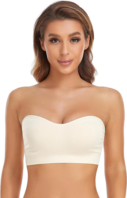 Non-Slip Silicone Padded Bea Wireless Tube Top Bra (Buy 2 Free Shipping)