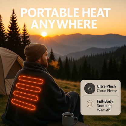 🎅Best Winter Gifts 🔥Favorite Portable Heated Shawl (Buy 2 Free Shipping)