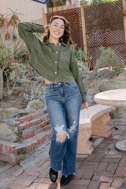 High Waist 90's Ripped Straight Jeans (Buy 2 Free Shipping)