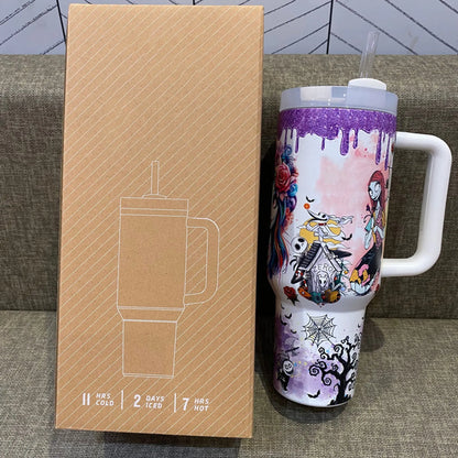 🎃 Curvybody & Sally Glow 40oz Tumbler | 2025 Halloween Sale | (Buy 2 for Free Shipping)
