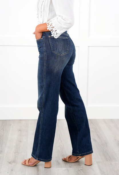 High Rise Tummy Control Classic Straight Leg Jeans(Buy 2 Free Shipping)